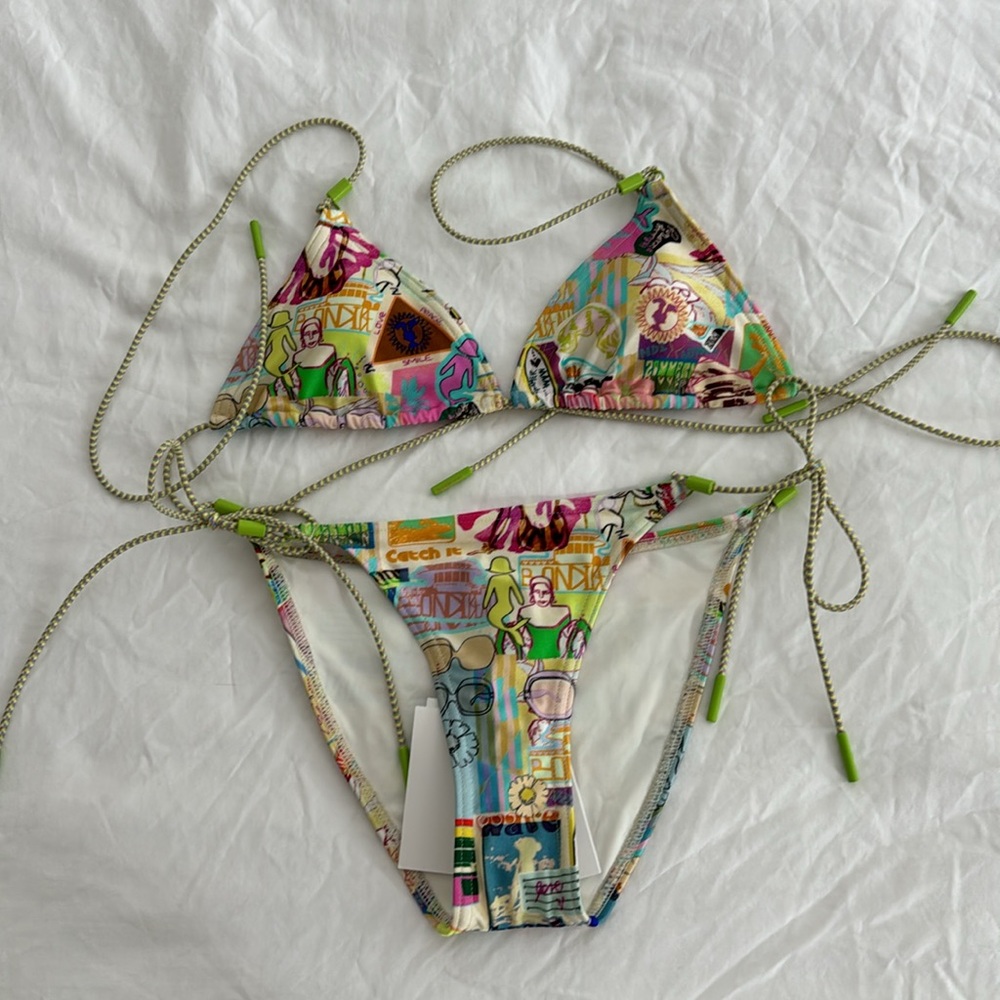Zimmermann Tiggy Mini Tri Bikini Size US 4-6